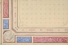 Design for a ceiling, second half 19th century. Creators: Jules-Edmond-Charles Lachaise, Eugène-Pierre Gourdet.