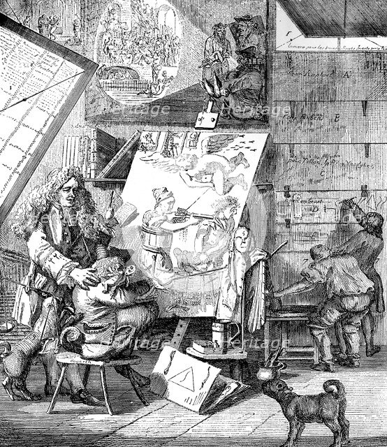 'Burlesque sur le burlesque, 1753'.Artist: Paul Sandby