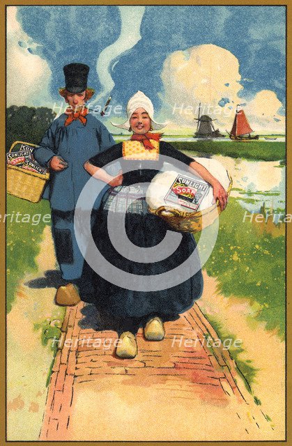 Advert for Sunlight Soap, c1900s. Artist: Unknown