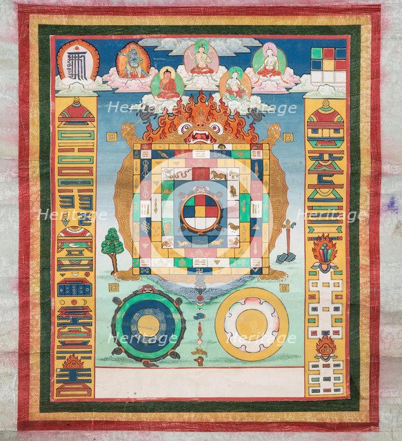 Chinese calendar, 19th century.