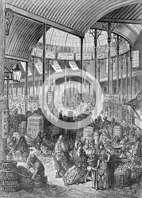 'Borough Market', 1872. Artist: Adolphe François Pannemaker