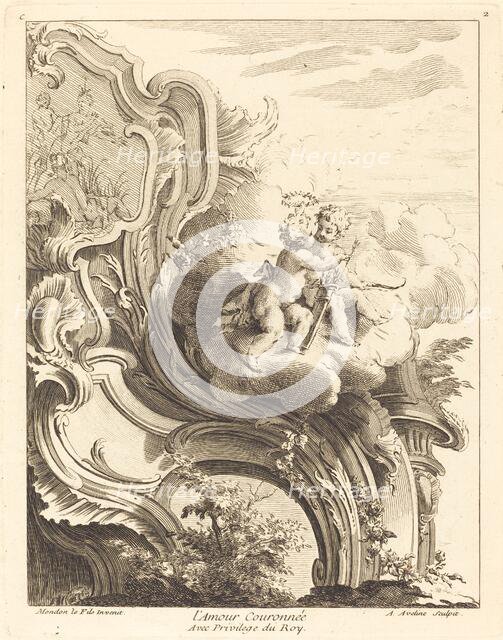 L'Amour Couronnée, 1736. Creator: Antoine Aveline.