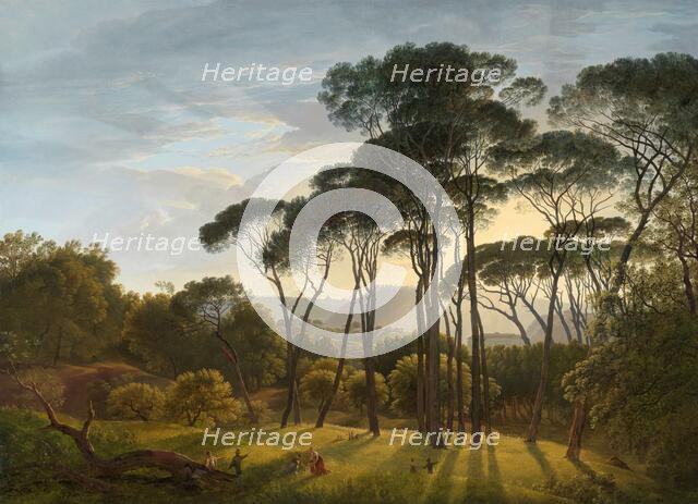 Italian Landscape with Umbrella Pines, 1807. Creator: Hendrik Voogd.
