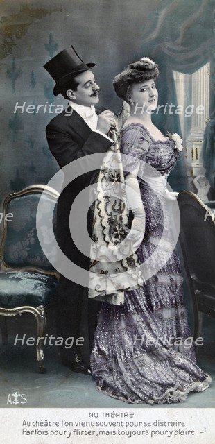 'Vintage French postcard', c1900. Artist: Unknown