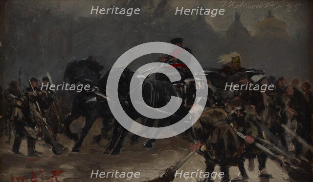 There Comes the Tsar, 1885. Creator: Jacek Malczewski.