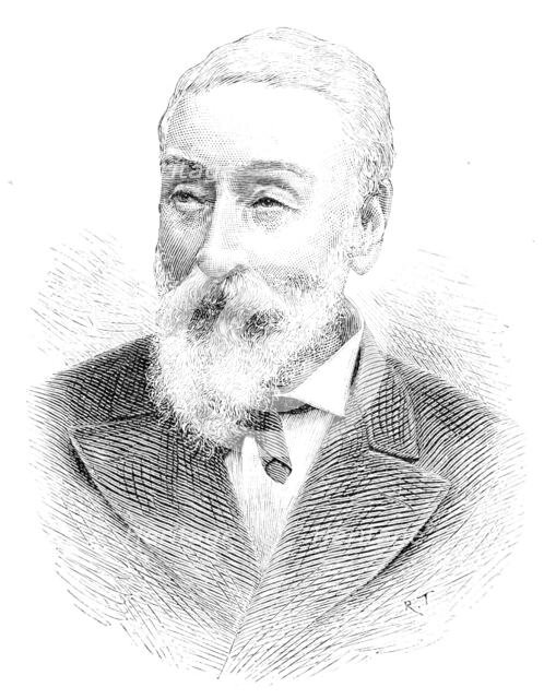 The late Lieutenant-Colonel P. T. French, Chairman of Bombay, Baroda, & Central India Railway, 1890 Creator: R. Taylor.