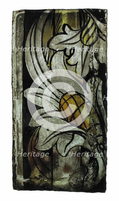 Glass Fragment, European, early 16th century. Creator: Unknown.