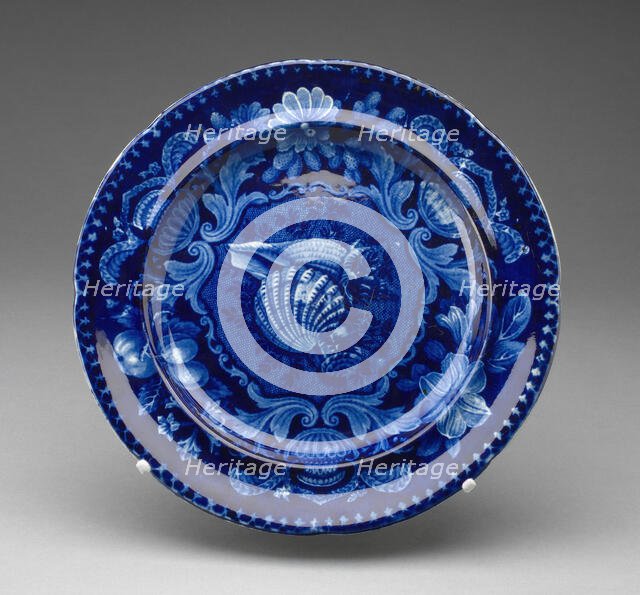 Plate, Staffordshire, Mid 19th century. Creator: Staffordshire Potteries.