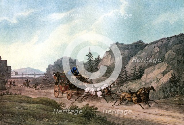 'Under Weigh Without a Pilot', 1836 (1927).Artist: J Harris