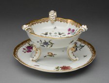 Chafing Dish or Plate Warmer, Meissen, 1737/40. Creator: Meissen Porcelain.