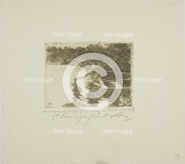 Eka, 1913. Creator: Anders Leonard Zorn.