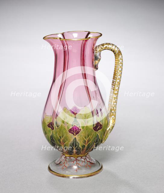 Pitcher, 1800s. Creator: J. & L. Lobmeyr (Austrian, Vienna, est. 1823).