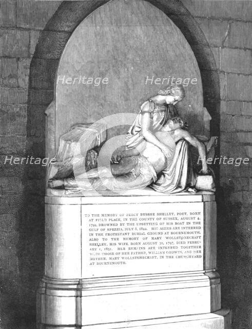 ''The Shelley Memorial at Christchurch, near Bournemouth', 1890. Creator: Unknown.