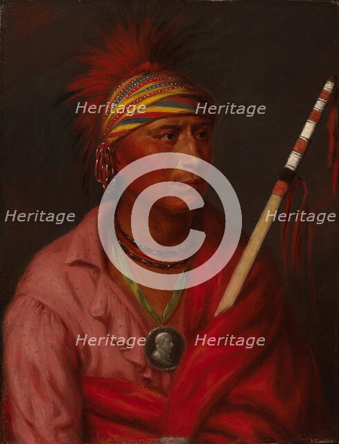 No Heart (Nan-che-ning-ga), 1837. Creator: Charles Bird King.