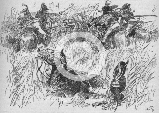 'The General's Horse Fell Into A Ditch', 1896, (1902). Artist: Gordon Frederick Browne.