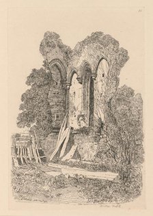 Liber Studiorum: Plate 23, Ruins at Beeston, Norfolk: No. 3, 1838. Creator: John Sell Cotman (British, 1782-1842).