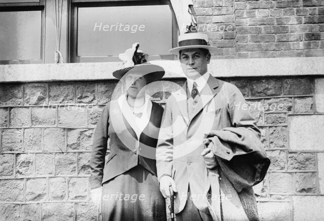Fred Herreshoff and wife, between c1910 and c1915. Creator: Bain News Service.