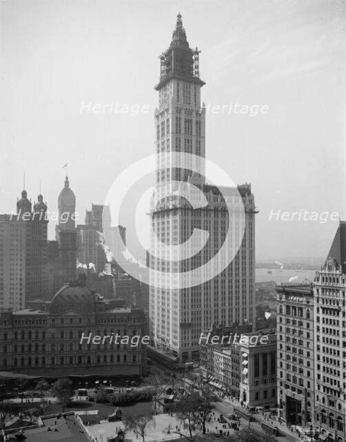 Woolworth Building, New York City, c.between 1910 and 1920. Creator: Unknown.