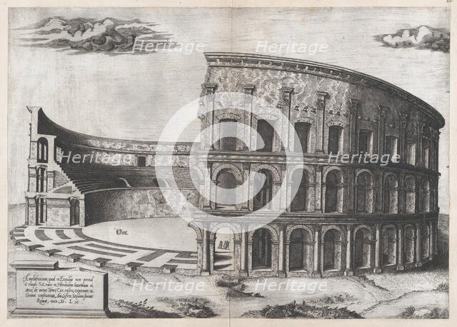 Speculum Romanae Magnificentiae: Amphitheatrum Castrense, 1560., 1560. Creator: Anon.