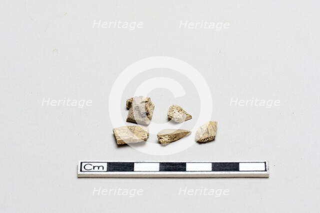 Fragments of Oracle Bones, Inscribed, Shang dynasty, ca. 1600 - ca. 1050 BCE. Creator: Unknown.