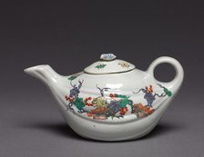 Teapot, c. 1730. Creator: Chantilly Porcelain Factory (French).