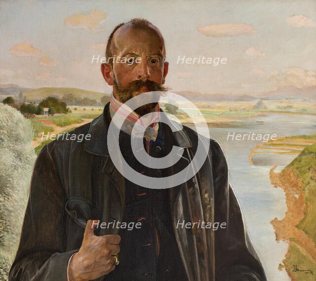 Self-Portrait, 1901. Creator: Jacek Malczewski.