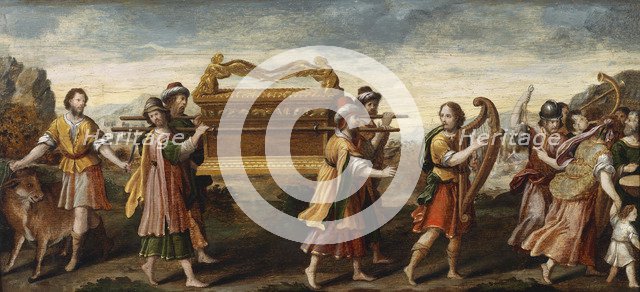 King David bearing the Ark of the Covenant into Jerusalem, Early16th cen.. Artist: Italian master  