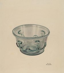 Glass Bowl, 1935/1942. Creator: Beverly Chichester.