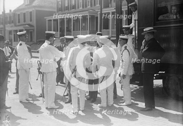 Japanese Mission To U.S. - Visit To Naval Academy, 1917. Creator: Harris & Ewing.