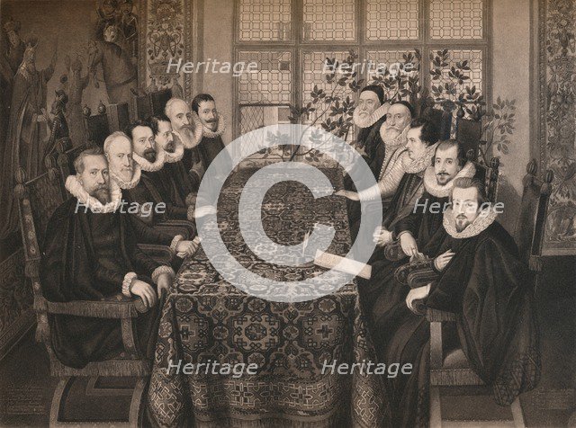 'The Somerset House Conference, 1604', 1604, (1904). Artist: Unknown.