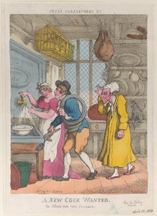A New Cock Wanted, or Work for the Plumber, April 20, 1810., April 20, 1810. Creator: Thomas Rowlandson.