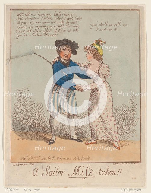 A Sailor Miss-taken!!, September 12, 1801., September 12, 1801. Creator: Thomas Rowlandson.