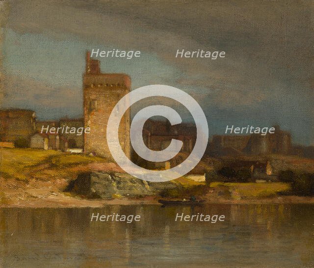 Old Tower at Avignon, c. 1875. Creator: Samuel Colman.