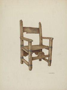 Sanctuary Chair, 1941. Creator: William Kieckhofel.