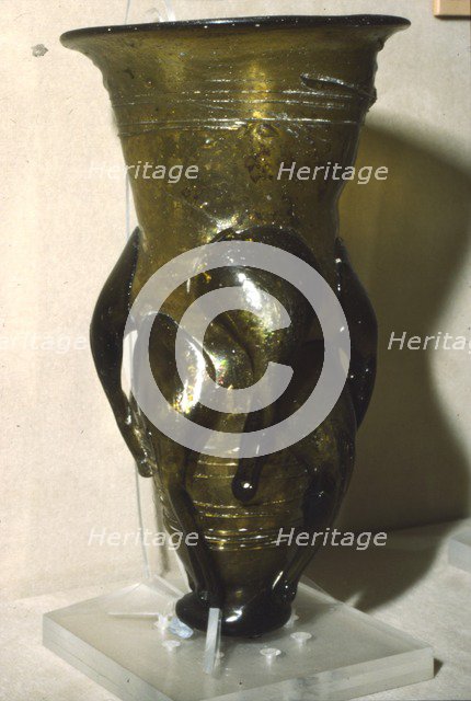 Claw Beaker from an Anglo-Saxon grave at Lyminge, Kent, 5th century. Artist: Unknown.