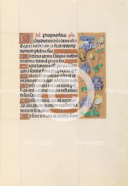 Hours of Queen Isabella the Catholic, Queen of Spain: Fol. 59r, c. 1500. Creator: Master of the First Prayerbook of Maximillian (Flemish, c. 1444-1519); Associates, and.