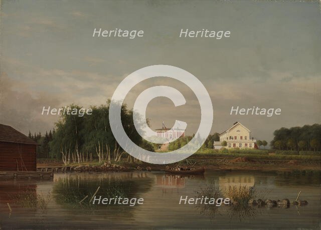 Honkola Manor in Urjala, 1867. Creator: Magnus von Wright.