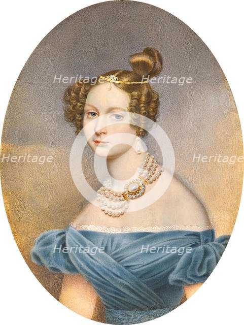 Princess Friederike Charlotte Marie of Württemberg, Grand Duchess Elena Pavlovna of Russia. Creator: Winberg, Ivan Andreyevich (?-1851).