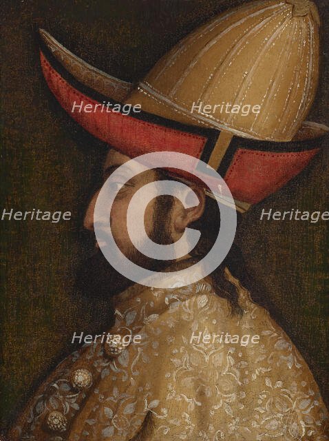 Portrait of John VIII Palaiologos (1392-1448), Byzantine emperor, c1500. Creator: Bellini, Gentile, (Follower of) .