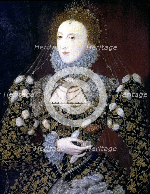 Elizabeth I, Queen of England and Ireland, 1575. Artist: Nicholas Hilliard
