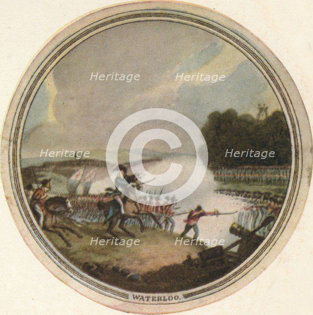 'Battle of Waterloo', 1815, (1910). Artist: Edward Orme.