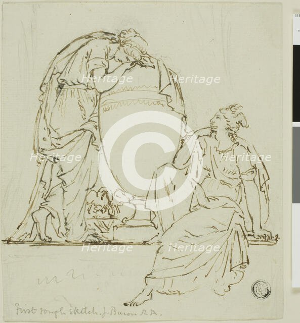 Sketch for a Funeral Monument, n.d. Creator: John Bacon I.