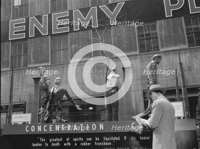 Exhibit at the outdoor exhibition entitled "The Nature of the Enemy,"..., New York, 1943. Creator: Gordon Parks.