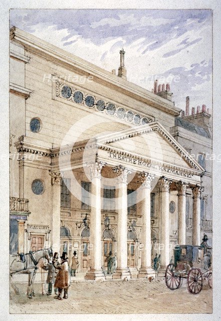 The Theatre Royal, Haymarket, Westminster, London, c1840. Artist: James Findlay