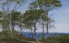 View Through Beech Trees Across a Fiord, 1850-1859. Creator: Peter Christian Thamsen Skovgaard.