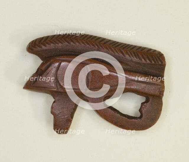 Eye of Horus (Wedjat) Amulet, Egypt, Middle Kingdom, Dynasty 12 (about 1985-1773 BCE). Creator: Unknown.