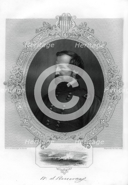 William Rosecrans, Union general during the American Civil War, 1862-1867. Artist: Unknown