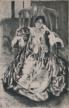 'The Silk Dress', 1887, (1946). Artist: Paul Albert Besnard.