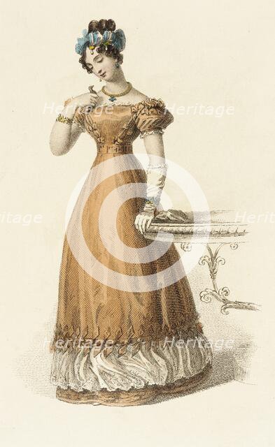 Fashion Plate (Evening Dress), 1826. Creator: Rudolph Ackermann.