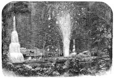 The Peace Commemoration at Lynn - the Fireworks in the Green-Park: the Grand Finale, 1856.  Creator: Unknown.